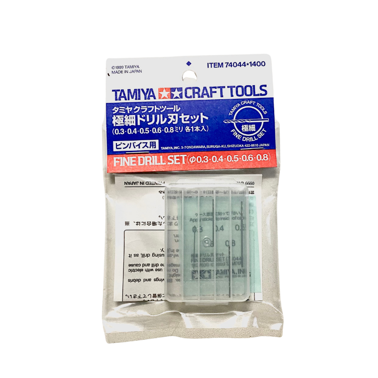 Tamiya Fine Drill Set 5 Bor (0.3-0.8mm)