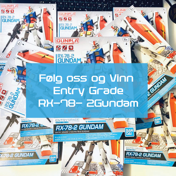 Følg oss på Instagram og vinn en "Entry Grade RX-78-2 Gundam"