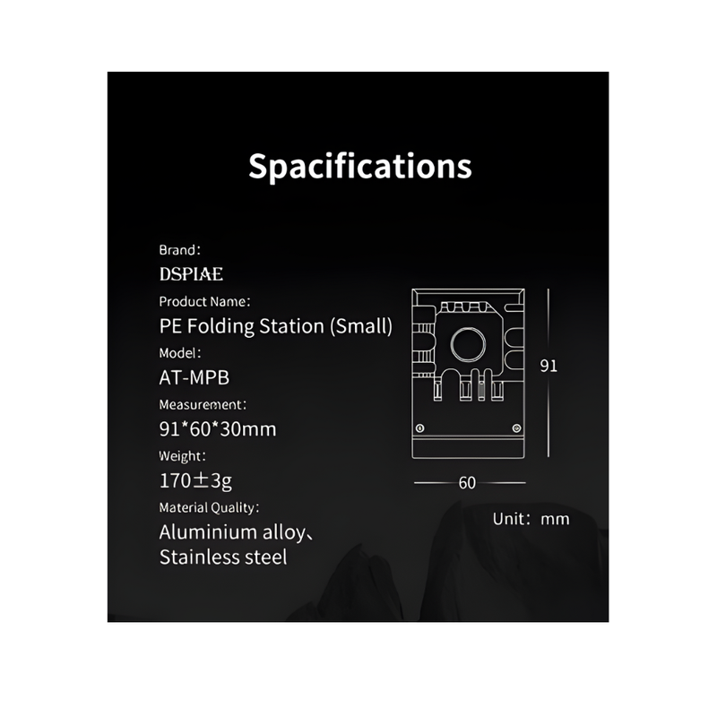DSPIAE PE Folding Station (Etched Parts Bender)