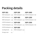 DSPIAE Self-Adhesive Sandpaper Set XSP-S01