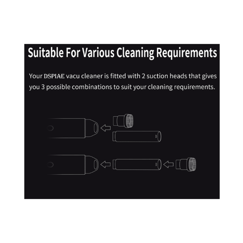 DSPIAE Portable Wireless Vacu Cleaner