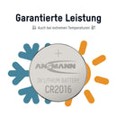 ANSMANN CR2016 litium-knappcellebatteri 3 V – 1 stk. – produktbilde 4
