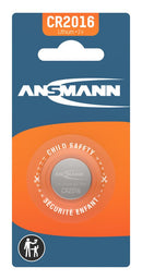 ANSMANN CR2016 litium-knappcellebatteri 3 V – 1 stk. – emballasje på hvit bakgrunn