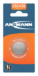 ANSMANN CR2430 litium-knappcellebatteri 3 V – 1 stk. – emballasje på hvit bakgrunn