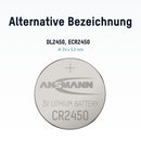 ANSMANN CR2450 litium-knappcellebatteri 3 V – 1 stk. – produktbilde 2