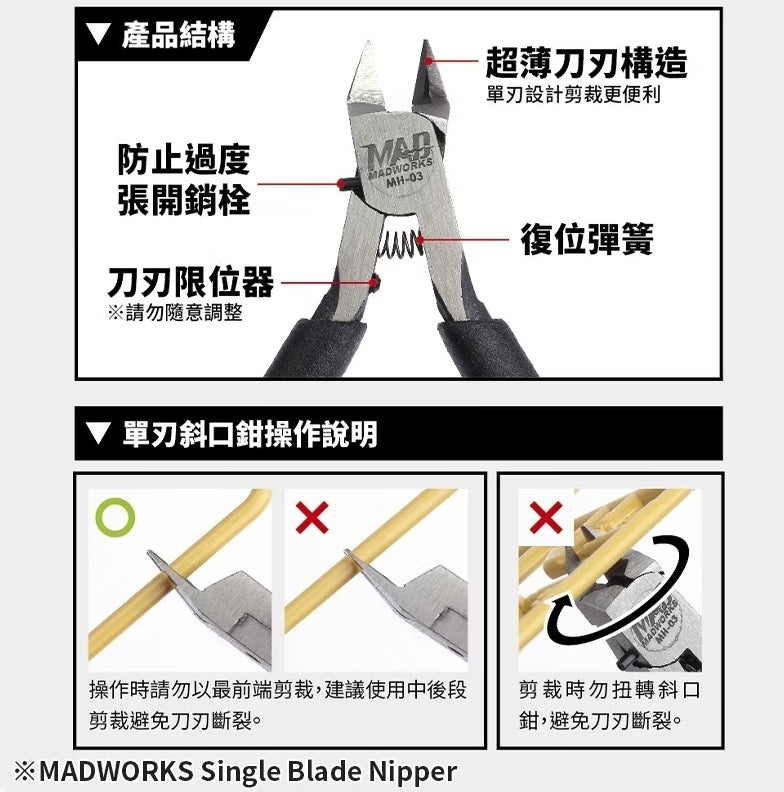 Madworks Single Blade Nipper MH-03