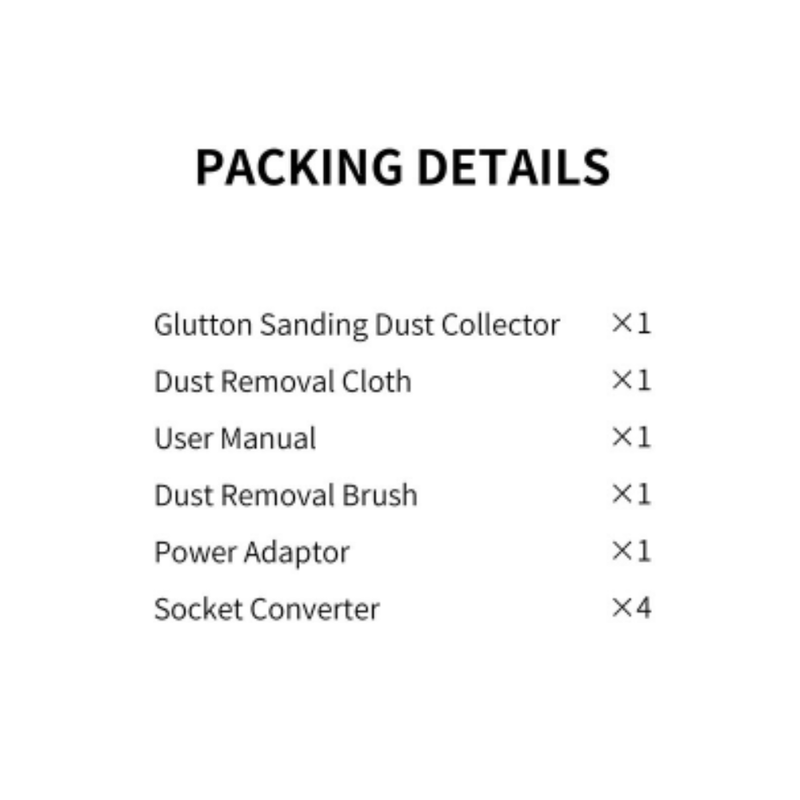 DSPIAE Glutton Sanding Dust Collector