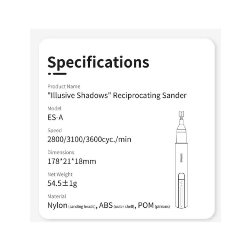 DSPIAE Illusive Shadows Reciprocating Sander