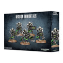 Necron Immortals med gaussblastere