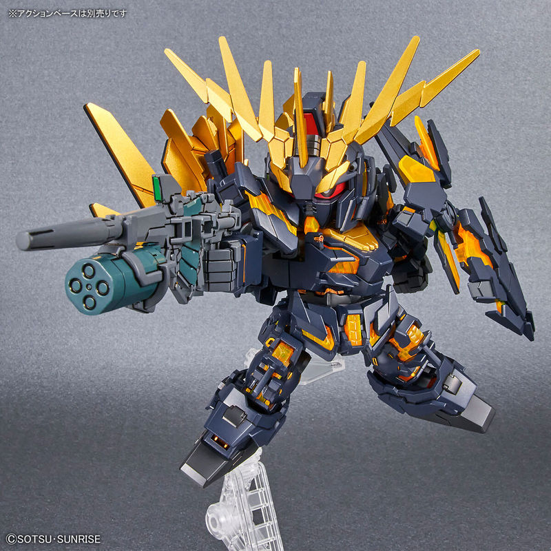 SD Gundam Cross Silhouette: Unicorn Gundam 2 Banshee (Destroy Mode) & Banshee Norn Parts Set