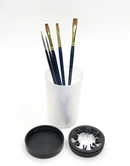 Manwah Brush Cleaning Cup with holder