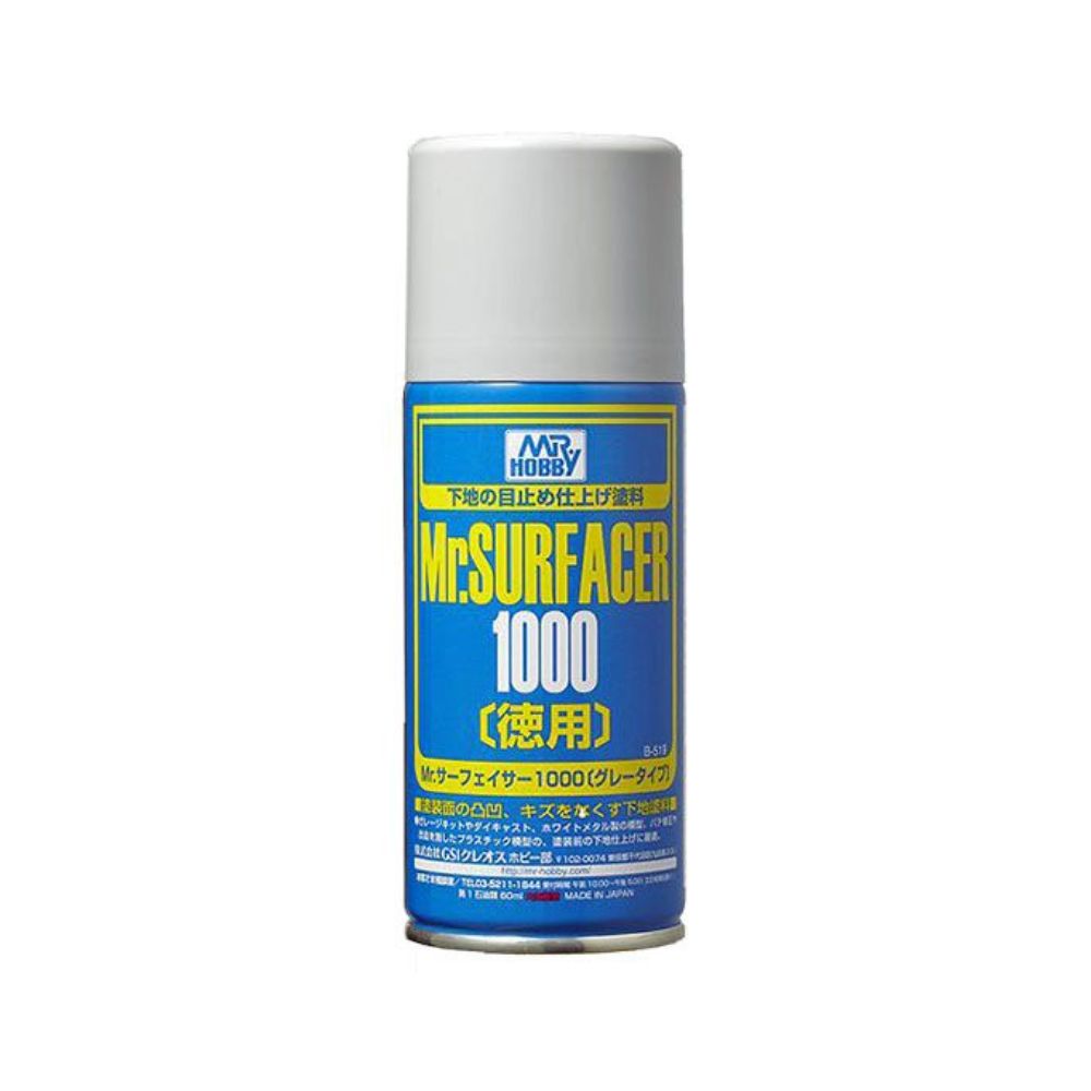 Mr. Surfacer 1000 Spray, Grå, 170 ml