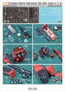 MADWORKS Etching Parts -S23- HGUC 1/144 Zaku II + Waterslide Decals