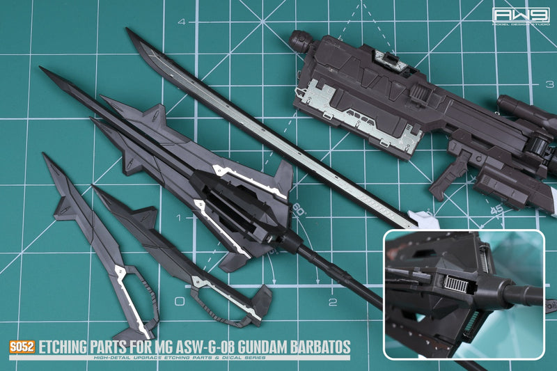 MADWORKS Etching Parts -S52- MG Gundam Barbatos + Waterslide Decals
