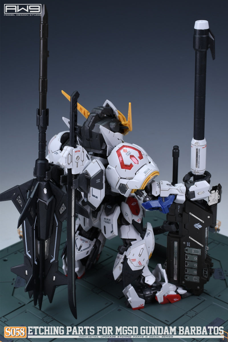 MADWORKS Etching Parts -S58- MGSD Gundam Barbatos + Waterslide Decals