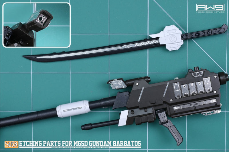 MADWORKS Etching Parts -S58- MGSD Gundam Barbatos + Waterslide Decals