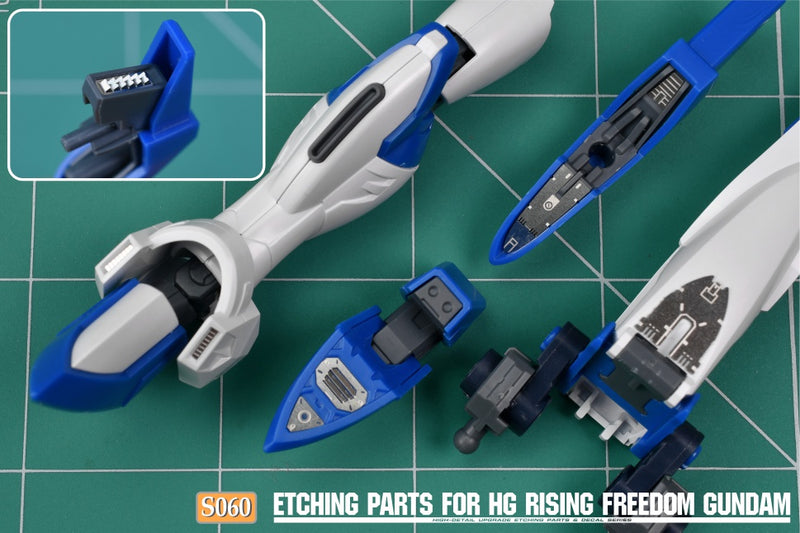MADWORKS Etching Parts -S60- HG Rising Freedom Gundam  + Waterslide Decals