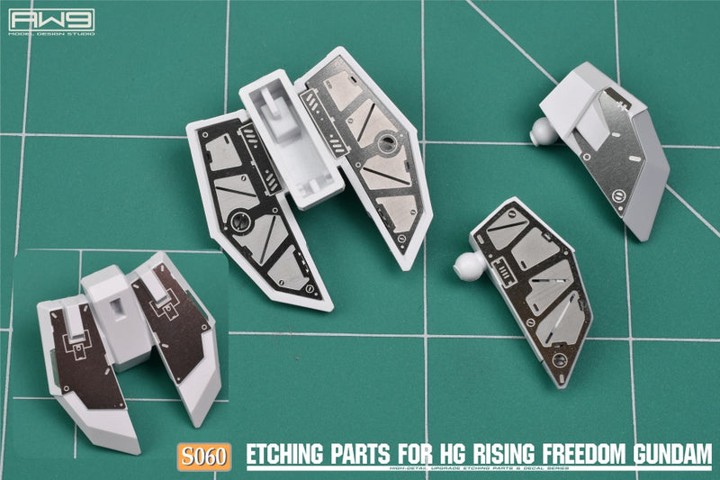 MADWORKS Etching Parts -S60- HG Rising Freedom Gundam  + Waterslide Decals