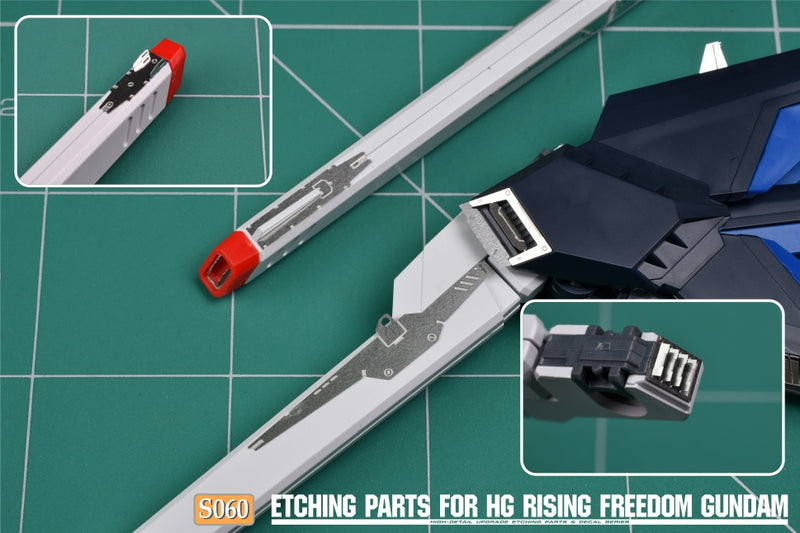 MADWORKS Etching Parts -S60- HG Rising Freedom Gundam  + Waterslide Decals