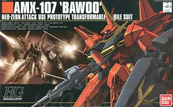 AMX-107 Bawoo HG 1/144 High Grade Gunpla