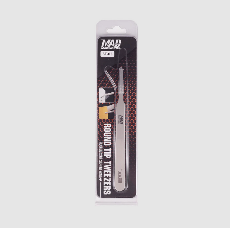Madworks Round Tip Tweezer (ST-03)