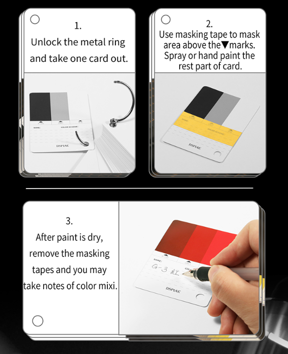 DSPIAE Model Paint Test Card