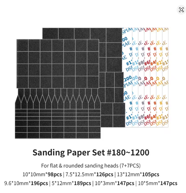 DSPIAE Sanding Paper Set