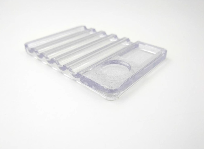 Manwah Brush holder with Paint palett (Clear)