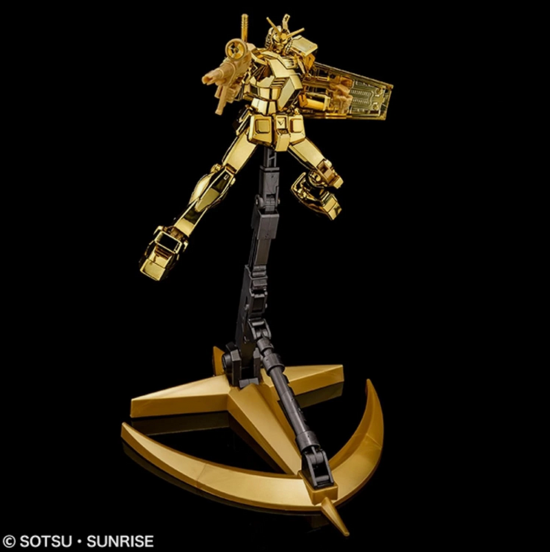 Gundam RX-78-2 Gold Coating HG 1/144 The Gundam Base Limited set