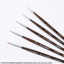 GrandArts x Madworks ProModel Synthetic Paint Brush Set - Pointed (GM-03)