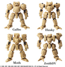 Front Mission Structure Arts Plastic Model Kit 1/72 Series Vol.4 All 4 Types Box