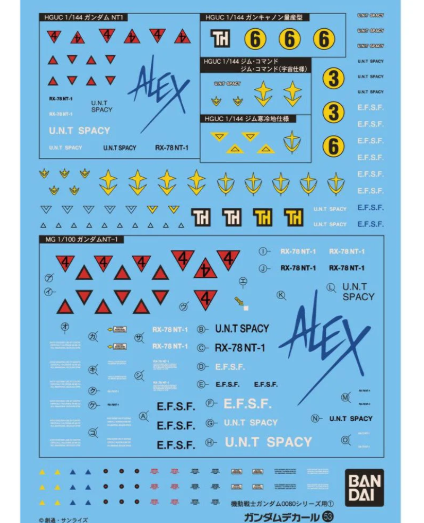 Gundam Decal Hight Grade - 0800 Federation (nr. 53)