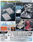 Gunpla Action Base 6 clear color + Mirror Sticker set