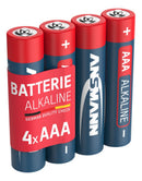 ANSMANN Red Line AAA/LR03 alkaliske batterier – 4-pakning – produktbilde 1