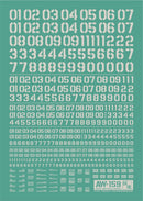 MADWORKS Waterslide Decals: Numbers (White)