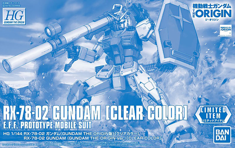 RX-78-02 Gundam The Origin [CLEAR COLOR] [Limited Item] HG 1/144