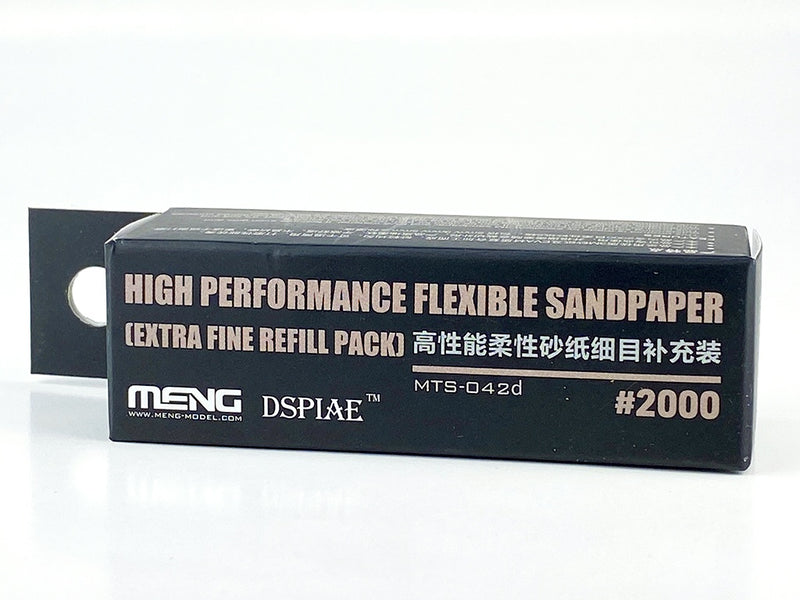 Fleksibelt sandpapir 2000 Fin 6 ark (tykkelse 2 mm 2 ark / 3 mm 2 ark / 5 mm 2 ark)