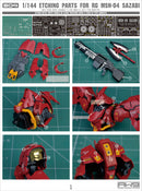MADWORKS Etching Parts for RG MSN-04 SAZABI + Waterslide Decals