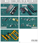 MADWORKS Etching Parts for RG MSN-04 SAZABI + Waterslide Decals