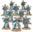 Ten painted Rubric Marines