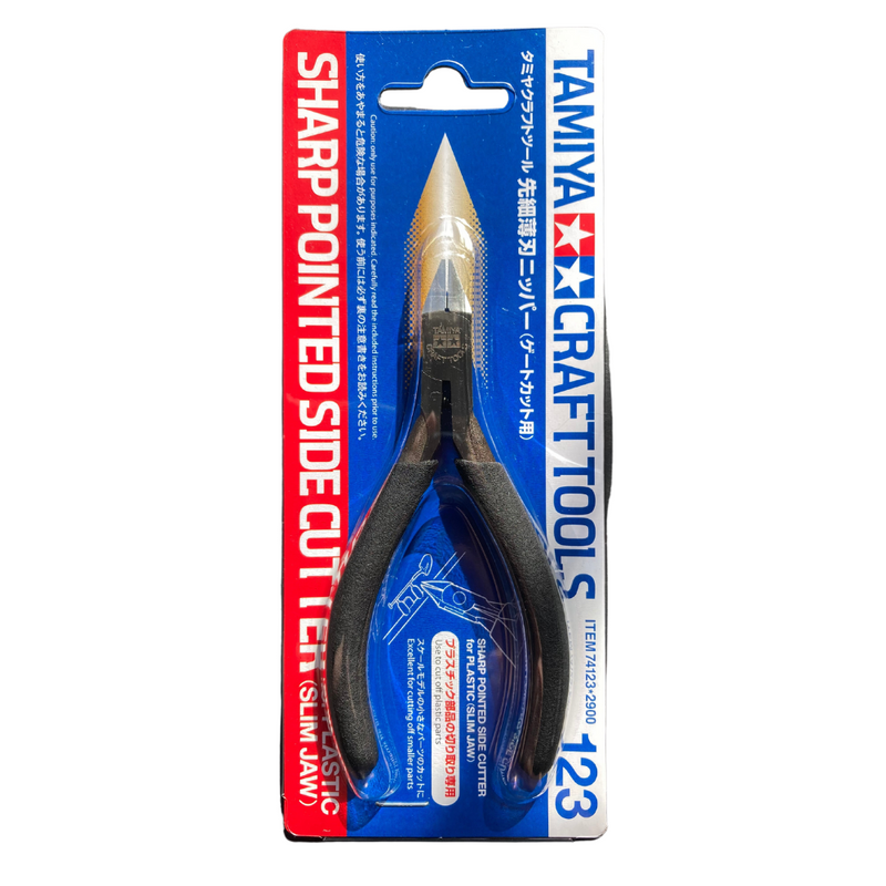 Tamiya Sharp Pointed Side Cutter for Plastic (Slim Jaw)