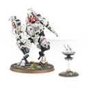 Painted T'au Empire Commander and drone