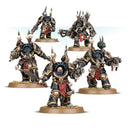 Chaos Space Marines Terminators – ferdigmalte miniatyrer