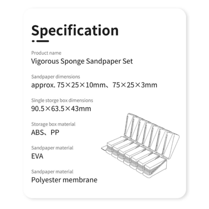 DSPIAE Vigorous Sponge Sandpaper XSS-S01