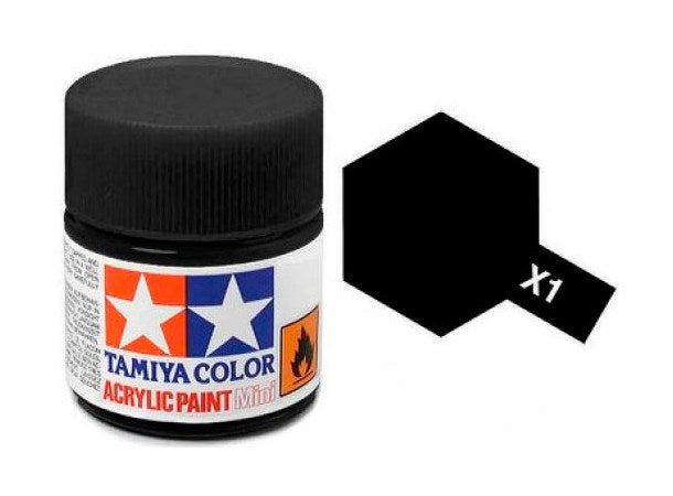 Tamiya Mini X-1 Black Akrylmaling