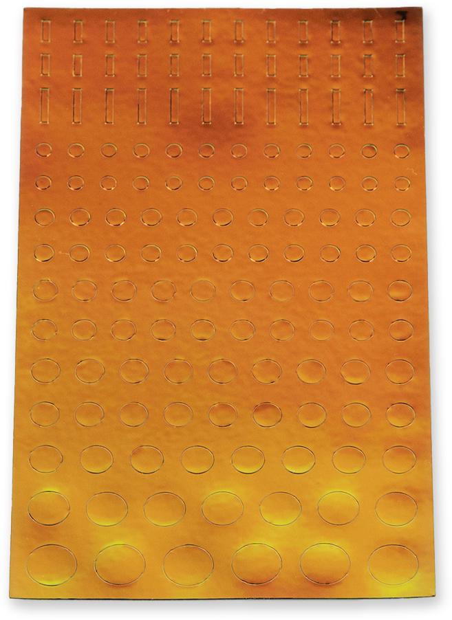 Sirkulær klistremerket "X series" Polarized Orange (2.0-6.0mm 1stk)