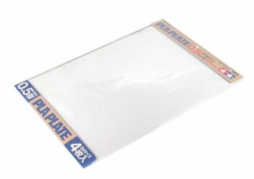 Hvit farge Pla plate 0.5mm B4 (4 skiver)