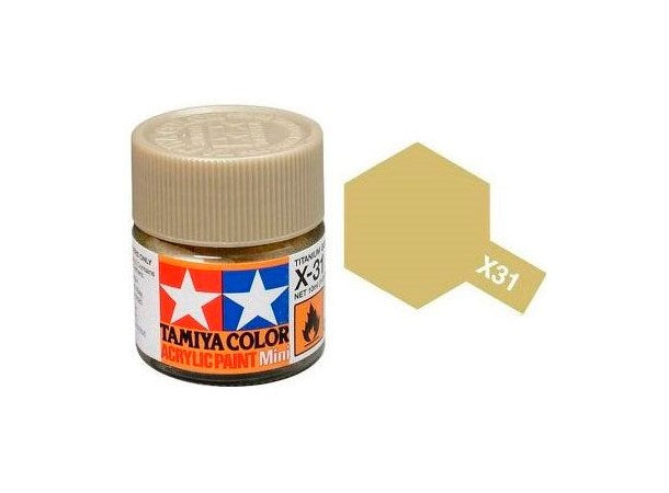 Tamiya Mini X-31 Titan Golds 10ml akrylmaling