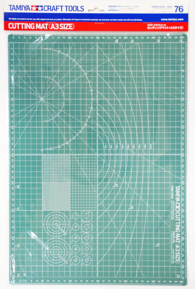 Tamiya Cutting Mat (A3 – GREEN)