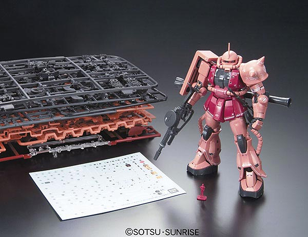 Zaku II Char Aznable Custom Model MS-06S RG 1/144 Real Grade Gunpla